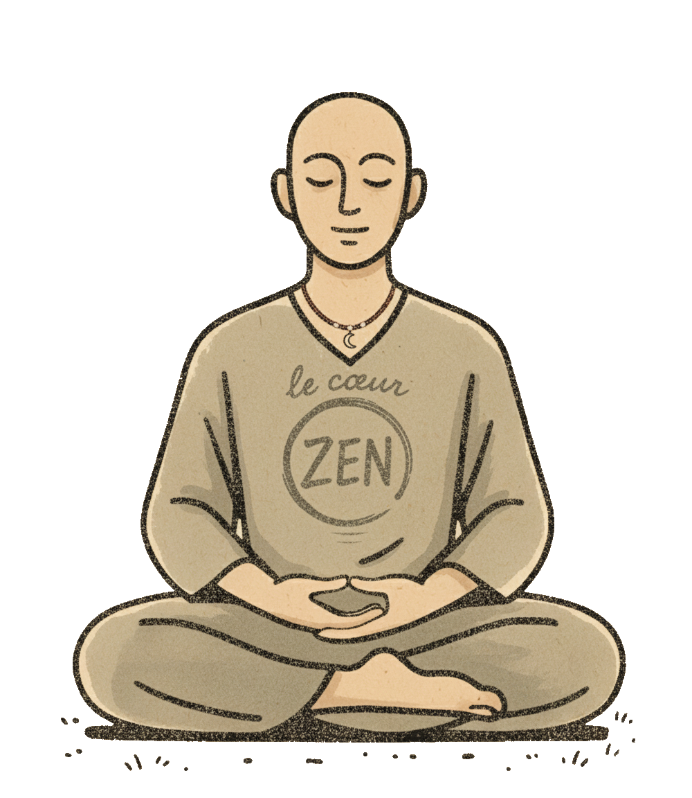person sitting in meditation